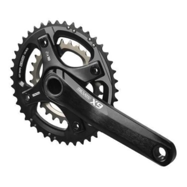 Sram X9 Gxp Triple Cranksets - 10 Speed, teeth ratio 44-33-22T, 175mm size