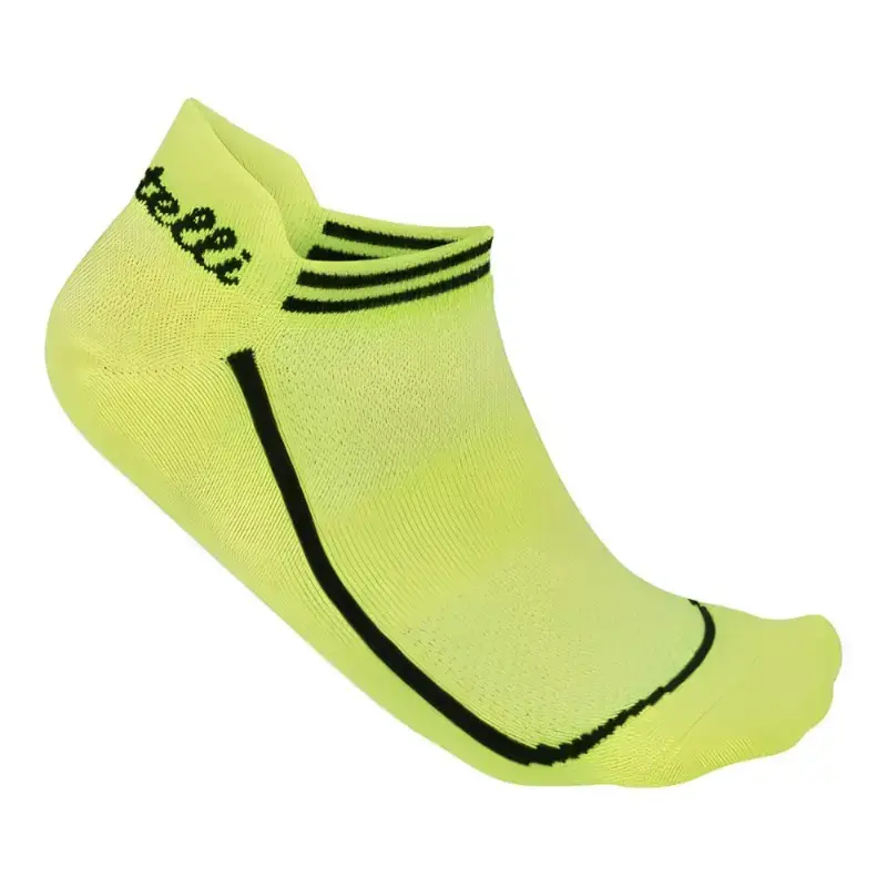Castelli Invisible Womens Cycling Socks Yellow Fluo