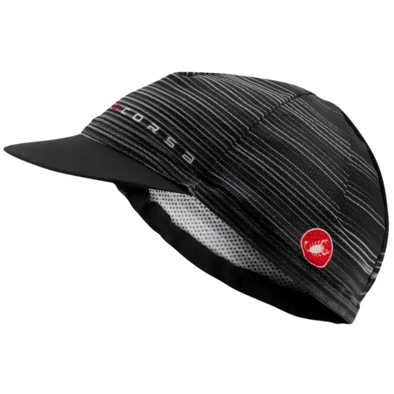 Castelli Rosso Corsa Unisex Cycling Cap Light Black