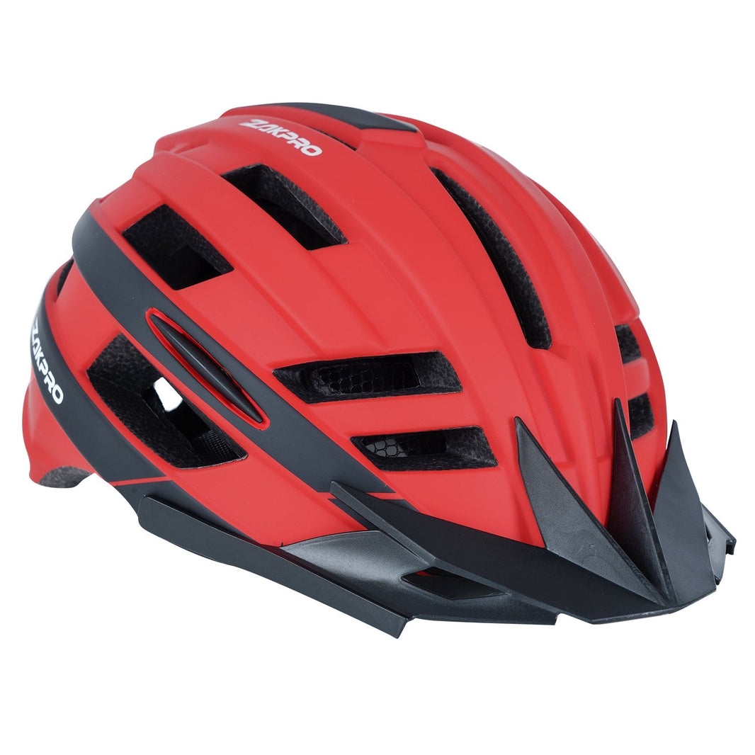 Zakpro Mtb Inmold Cycling Helmet with Rear Led Flicker Lights Uphill Series