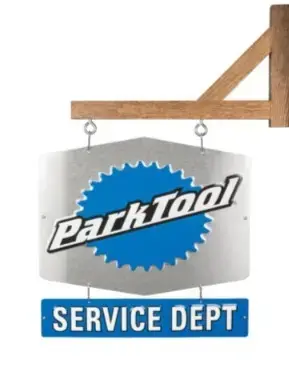 Park Tool Service Department Sign — Double-Sided