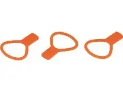 Ortlieb Frame-Pack RC Rubber Tensioning Bands (Red)