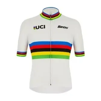 Santini UCI Official World Champion Eco Jersey-White