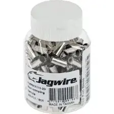 Jagwire Open Pre-Crimped Brake End Caps (Chrome Plated) (5mm) (Bottle Of 200)