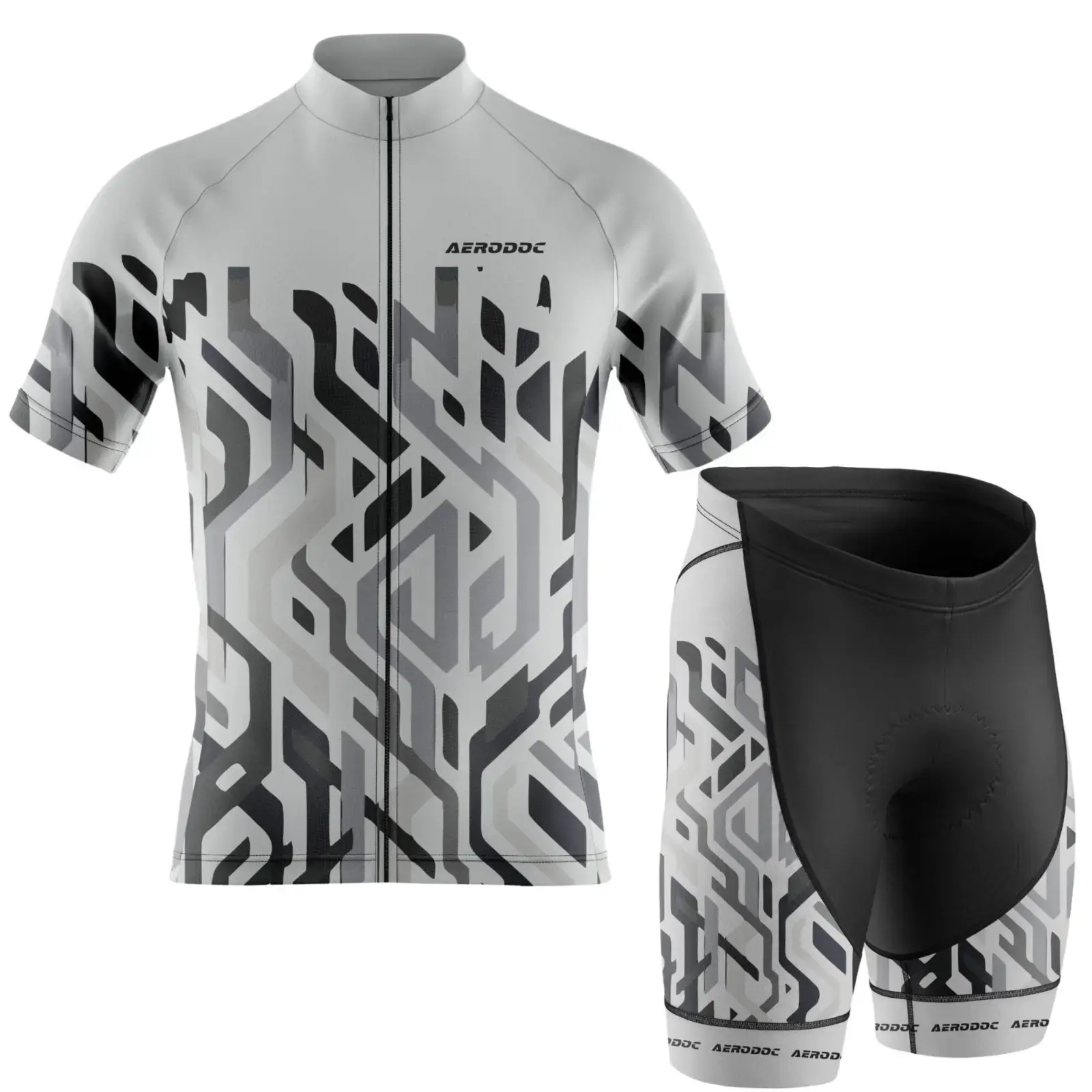 Stealth Flow Cycling Jersey (Half Sleeve + Nonbib Shorts)