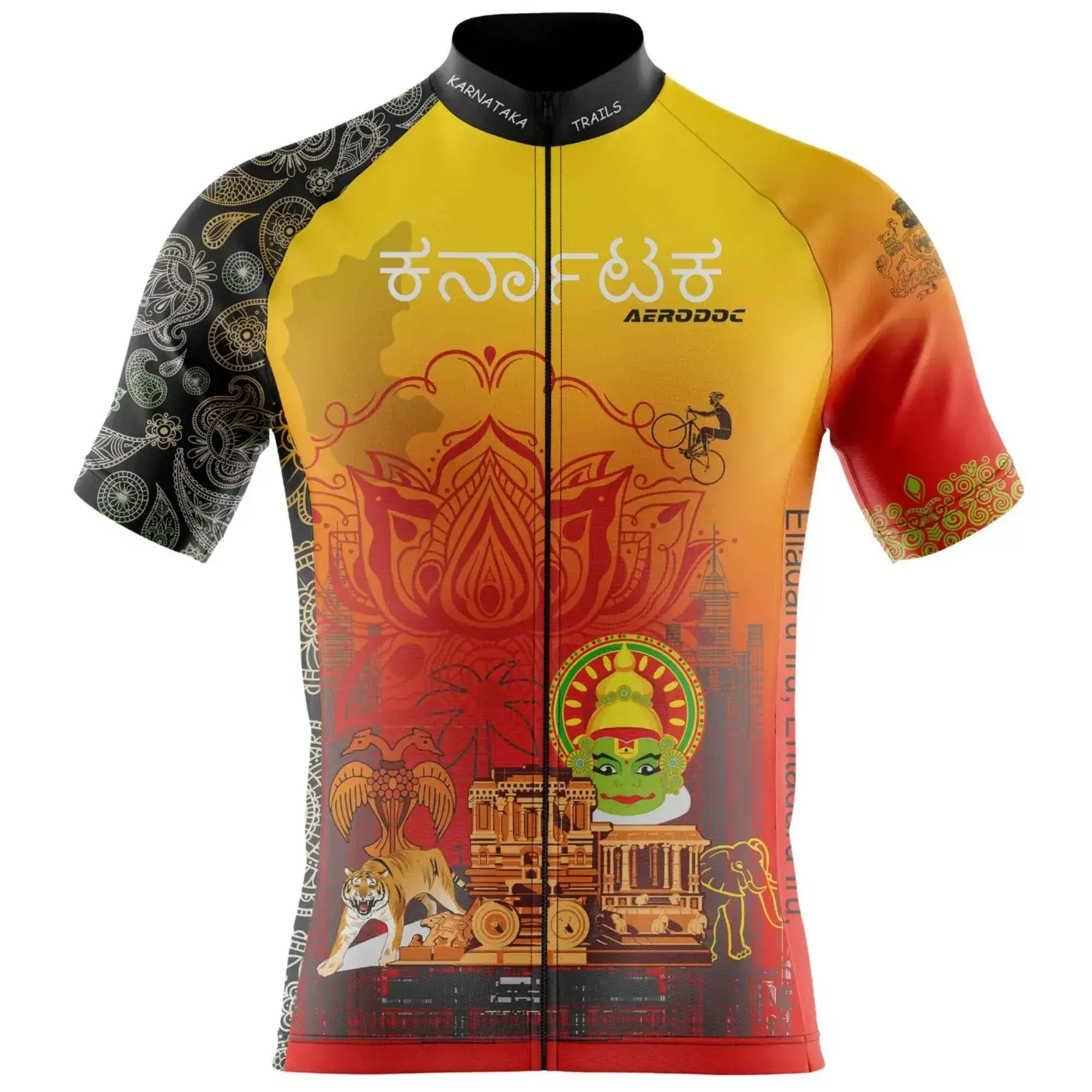 Karnataka Cycling Jersey and Bib Shorts (Half Sleeve jersey Only)