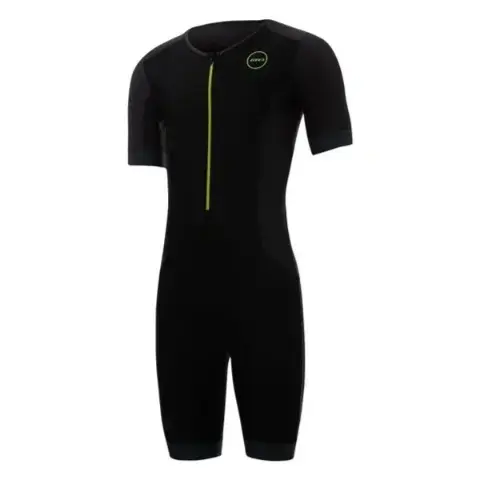 Zone 3 Men’s Aquaflo Plus Short Sleeve Trisuit Black
