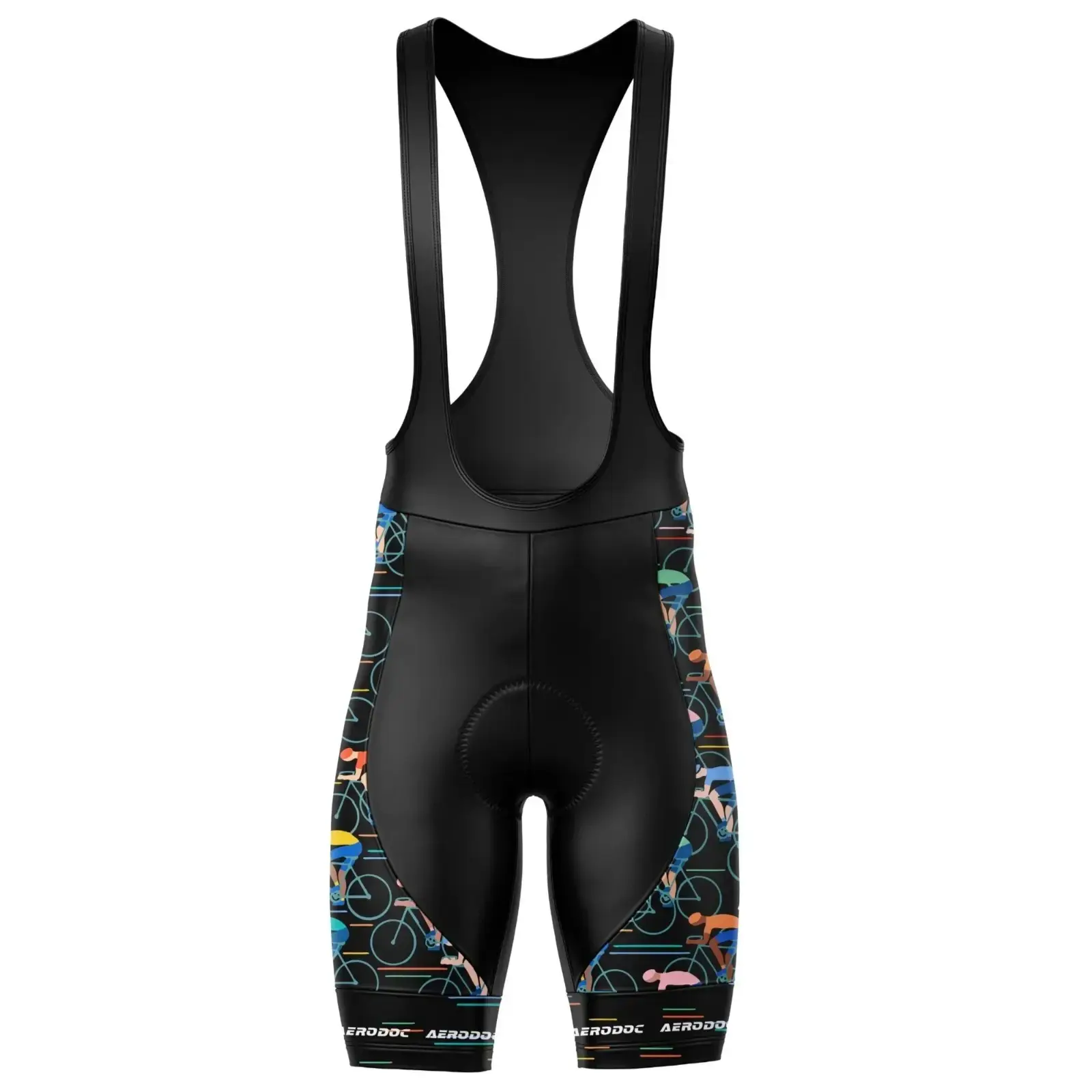 Retro Bicycle Design Mens Cycling Jersey Bib Shorts