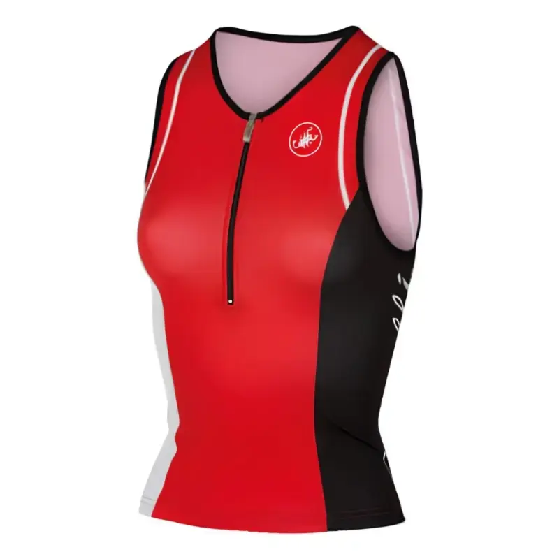 Castelli Core Womens Tri Singlet Red White