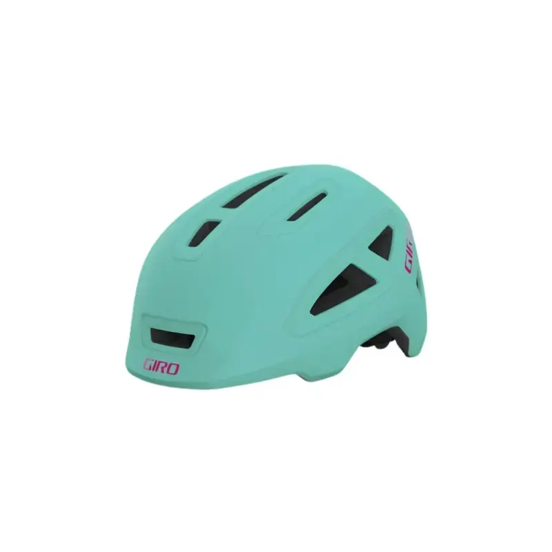Giro Scamp Il Kids Cycling Helmet Matte Screaming Teal Bright Pink