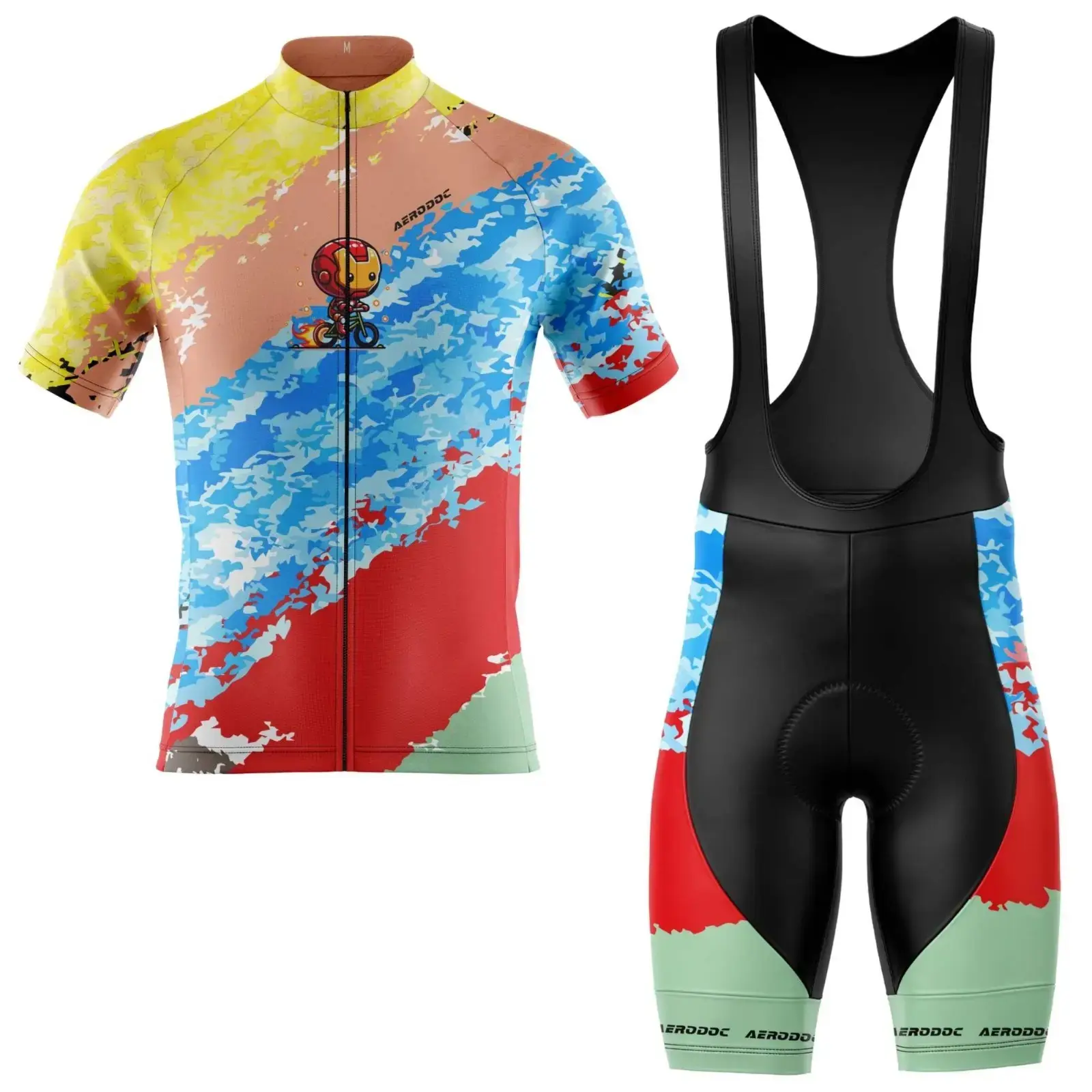 Flash Rider Cycling Jersey (Half Sleeve + Bib Shorts)
