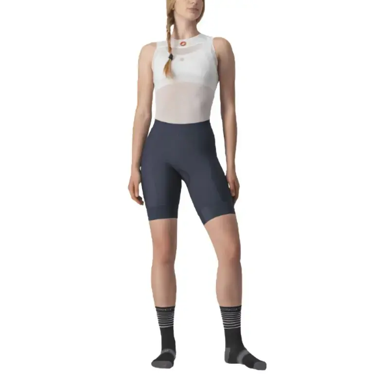 Castelli Prima Womens Cycling Shorts Savile Blue Brilliant Pink