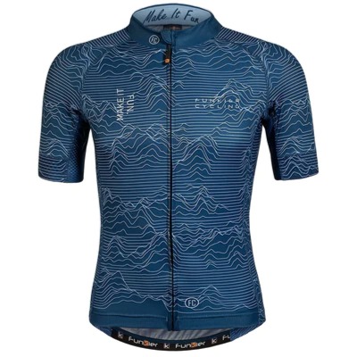 FUNKIER Men Rossini Pro Short Sleeve Jersey-Blue