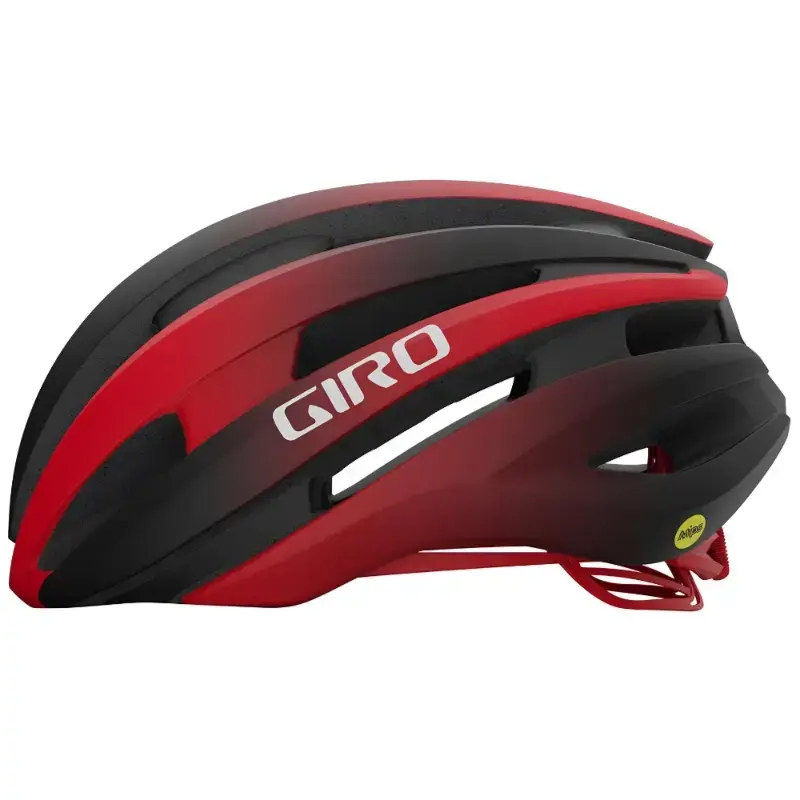 Giro Synthe Mips Il Road Cycling Helmet Matte Black Bright Red