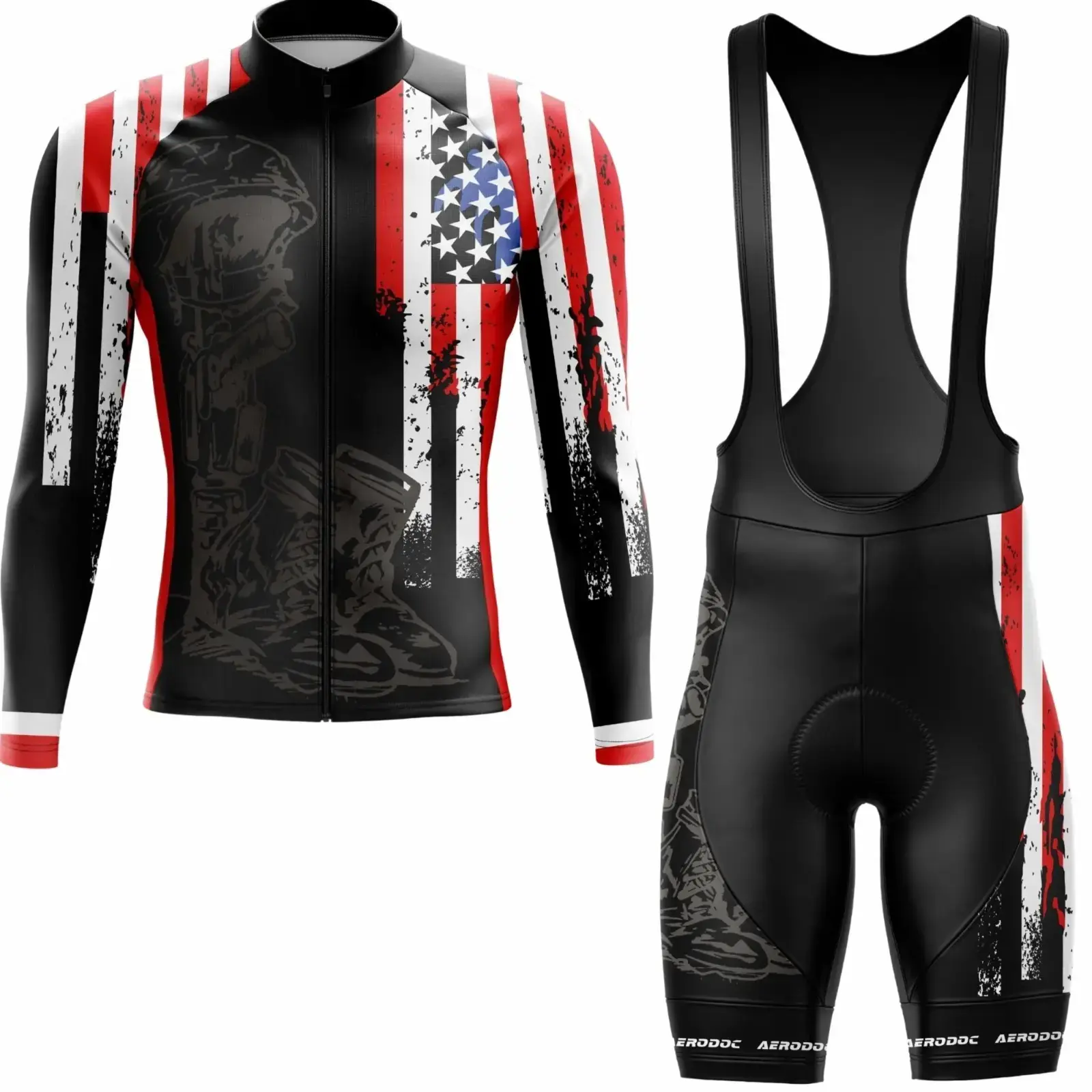 Tribute Cycling Jersey (Full Sleeve + Bib Shorts)
