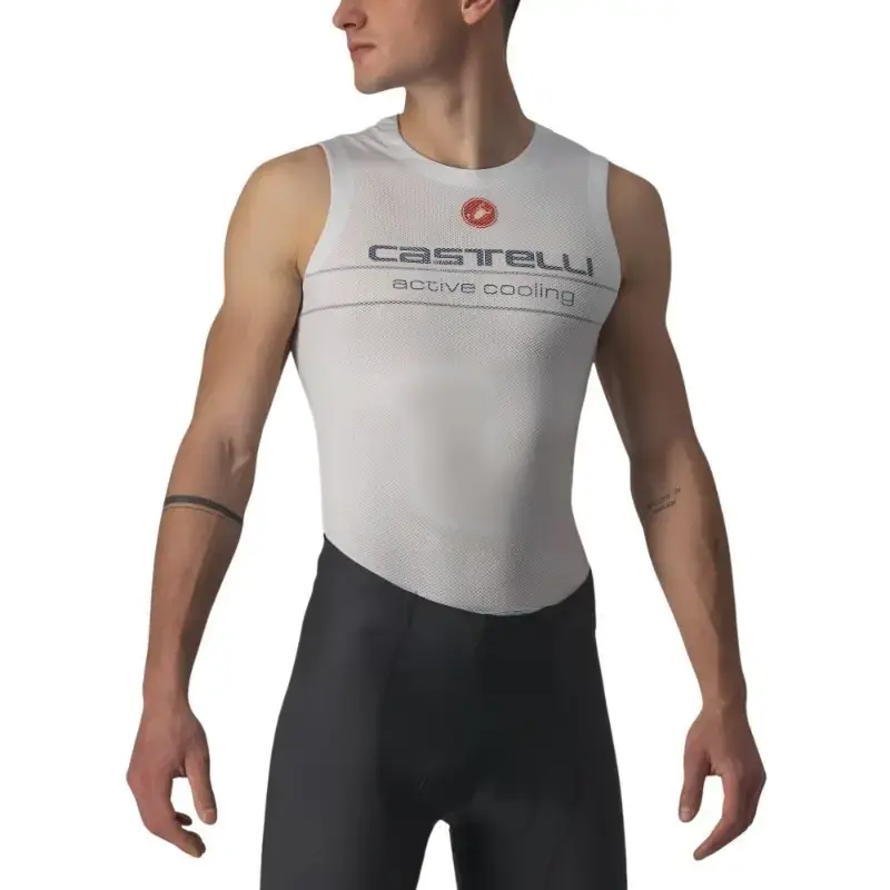 Castelli Active Cooling Sleeveless Baselayer Silver Gray