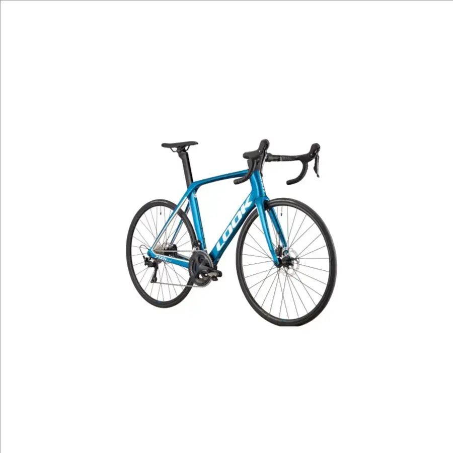 Look 795 Blade Disc Glossy Metallic Blue Silver