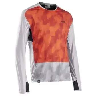 Northwave MTB Edge Long Sleeve Jersey-Dark Gray/Orange