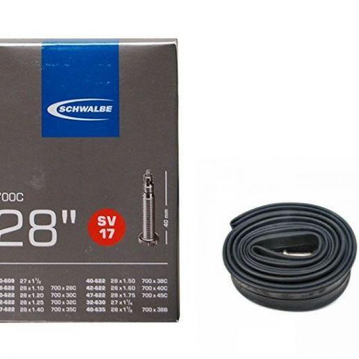Schwalbe sv17 Presta Valve 40mm Inner Tube For Road Bike 700 28c 45c
