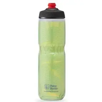 Polar Breakaway Insulated Jersey Knit Bottle-Highlighter Green (710ml)