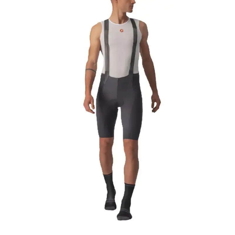 Castelli Free Aero Rc Mens Cycling Bibshorts Gray