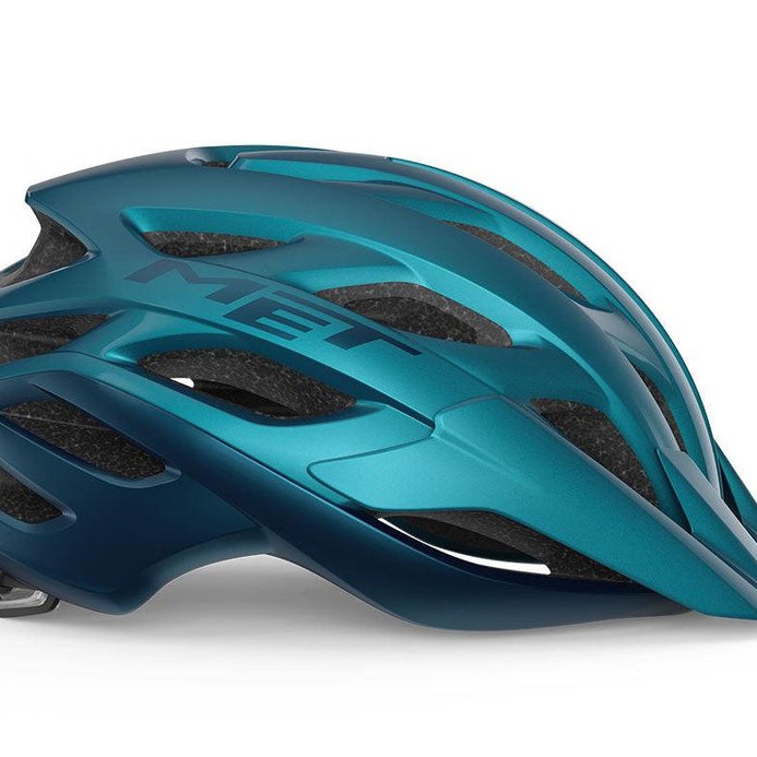 Met Veleno Mips Mtb Cycling Helmet Teal Blue Metallic Glossy