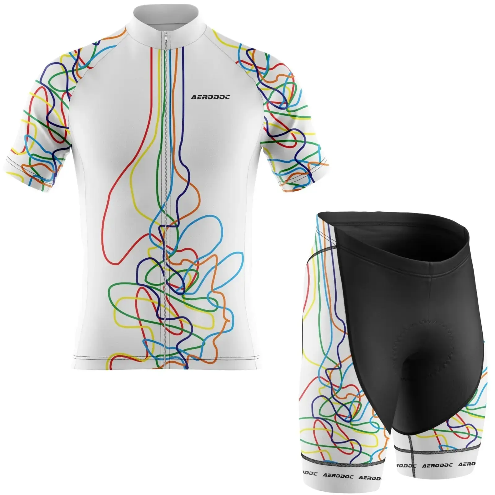 Cyclone Threads Design Cycling Jersey (Half Sleeve + Nonbib Shorts)