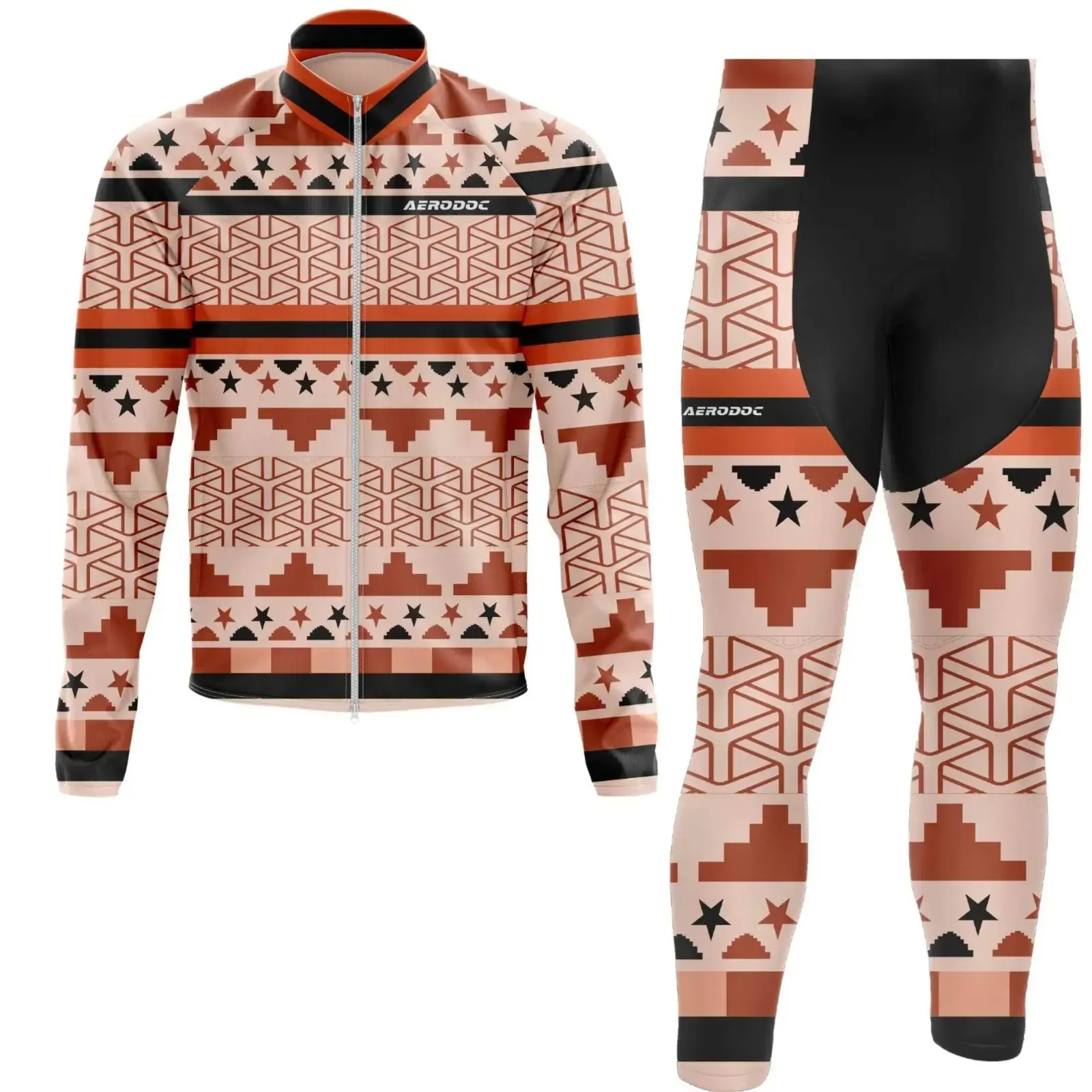 Celestial Racer Winter Cold-Weather Cycling Jersey (Jacket + Non Bib Pants)
