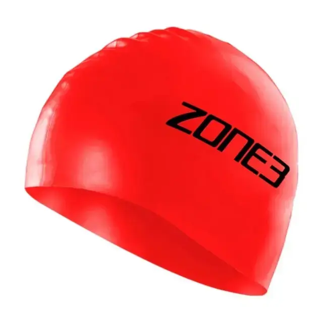 Zone3 Silicone Swim Cap (Red) – 48G