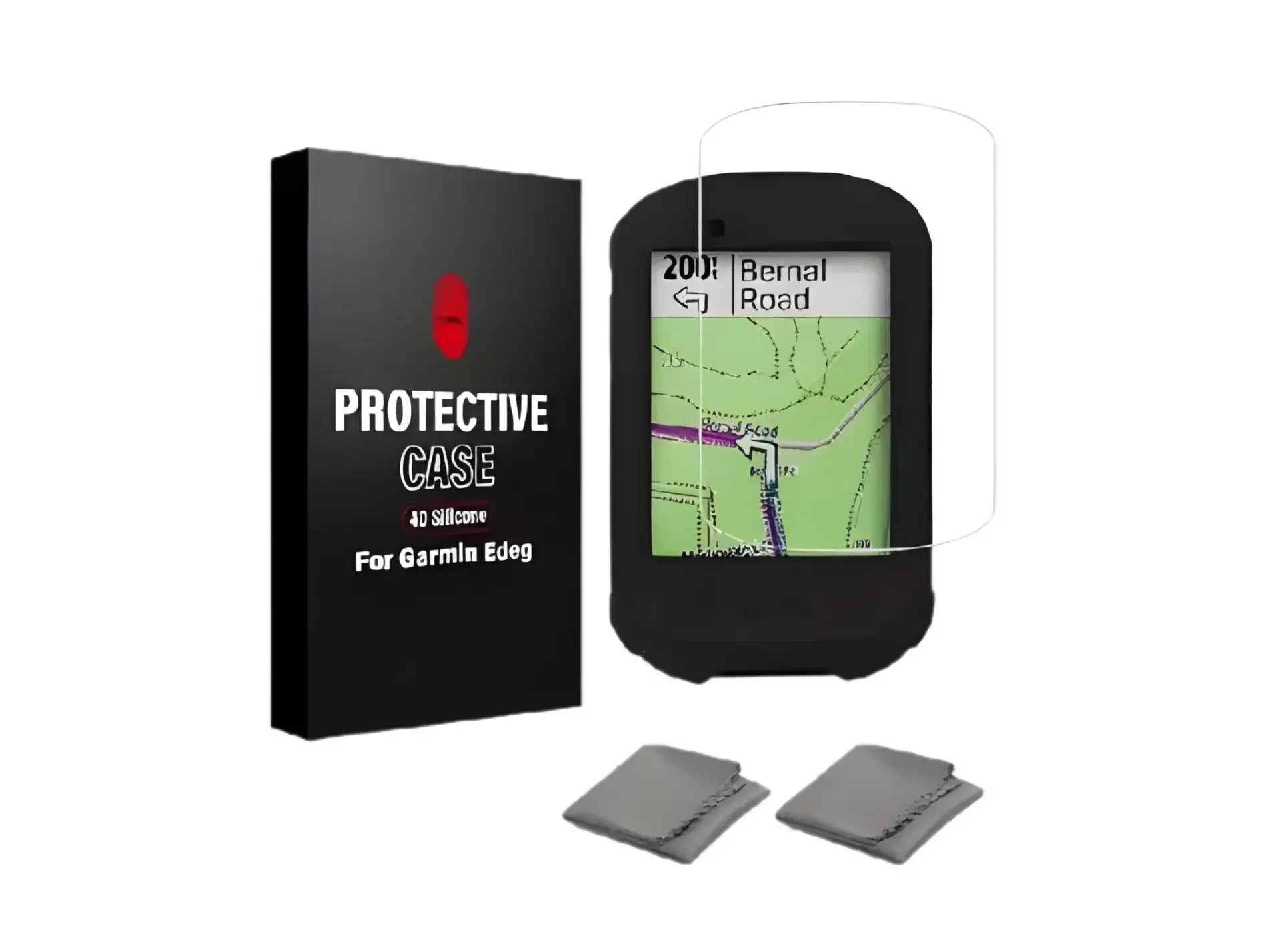 Garmin silicon Cover With Protection Glass