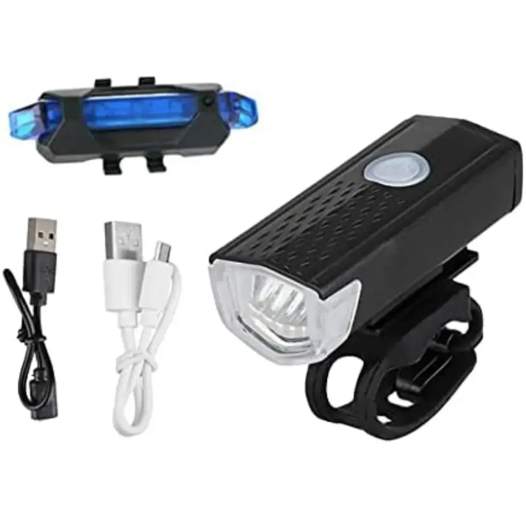 Bicycle Headlight and Tail Light Usb Charging Waterproof Bicycle Light Set