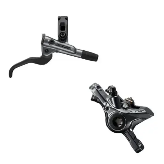 Shimano XTR Hydraulic Brake Lever BL-M9100 (Left) with Brake Caliper BL-M9100 (Front)