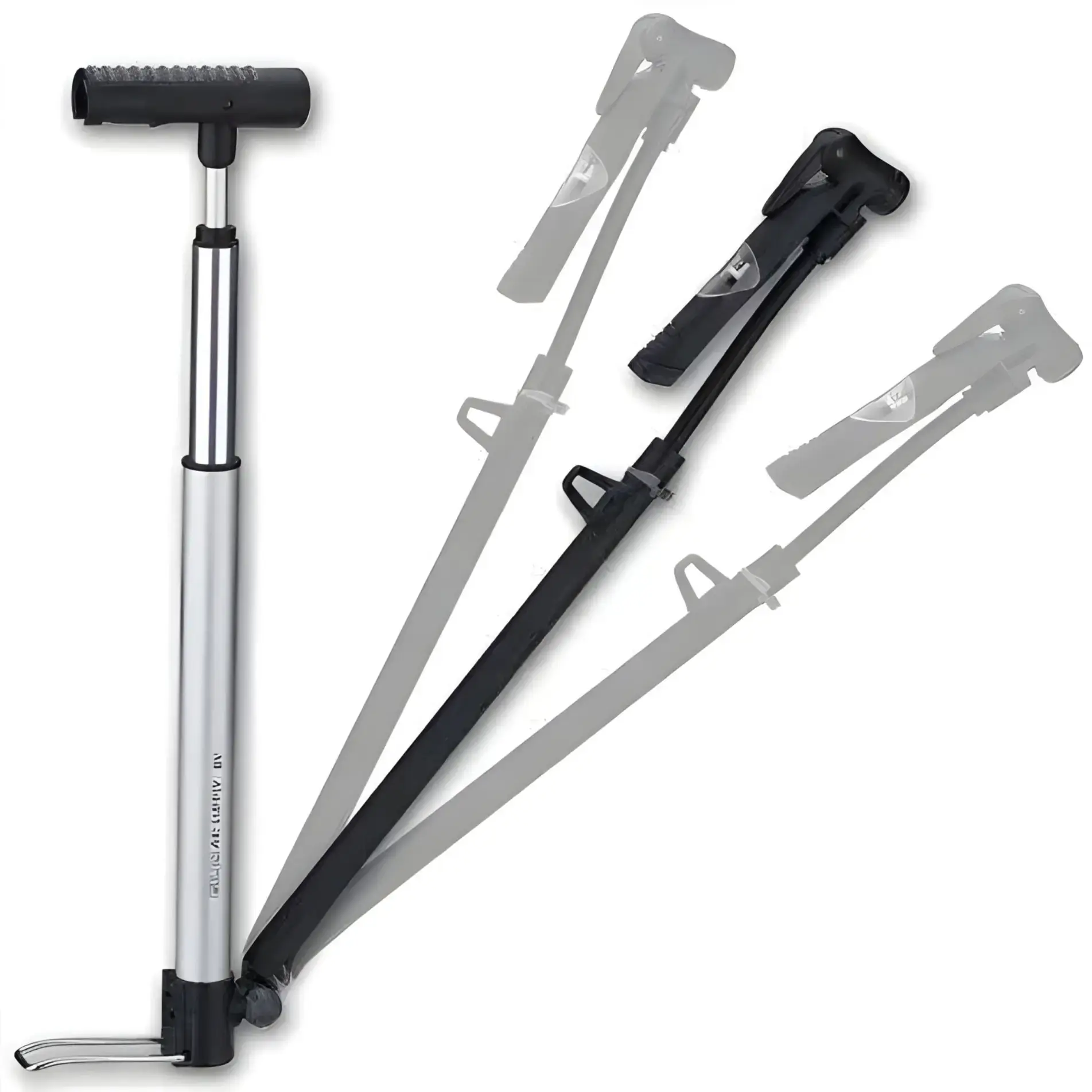 Giyo Micro Floor Pump | GM-81 w/ 160psi High-Pressure Pump with Gauge, Presta and Shrader Compatible