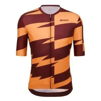 Santini Furia Smart Jersey-Burgundy