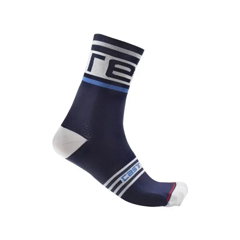 Castelli Rosso Prologo 15 Mens Cycling Socks Belgian Blue