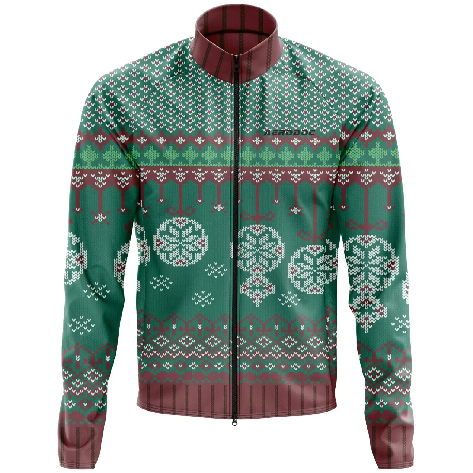 Aerodoc SnowRider Cold-Weather Cycling Jersey | Premium Winter Fleece Wool Bike Wear (Jacket Only)