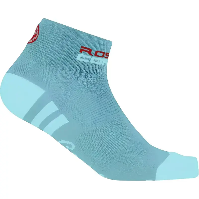 Castelli Rosa Corsa Womens Cycling Socks Glacier Lake