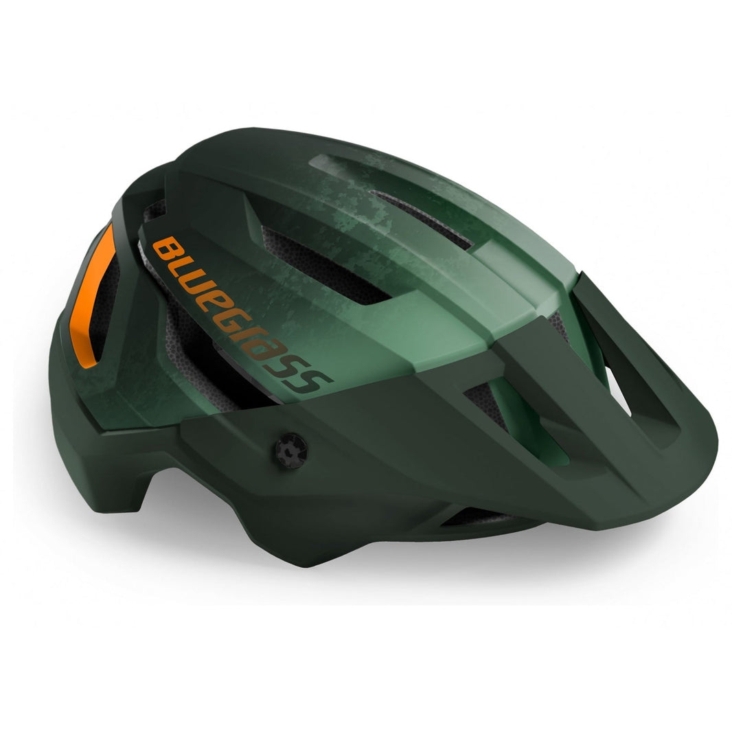 Bluegrass Rouge Mtb Cycling Helmet Green Orange Matte