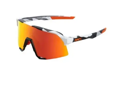 100% S3 - Soft Tact Grey Camo - HiPER Red Multilayer Mirror Lens