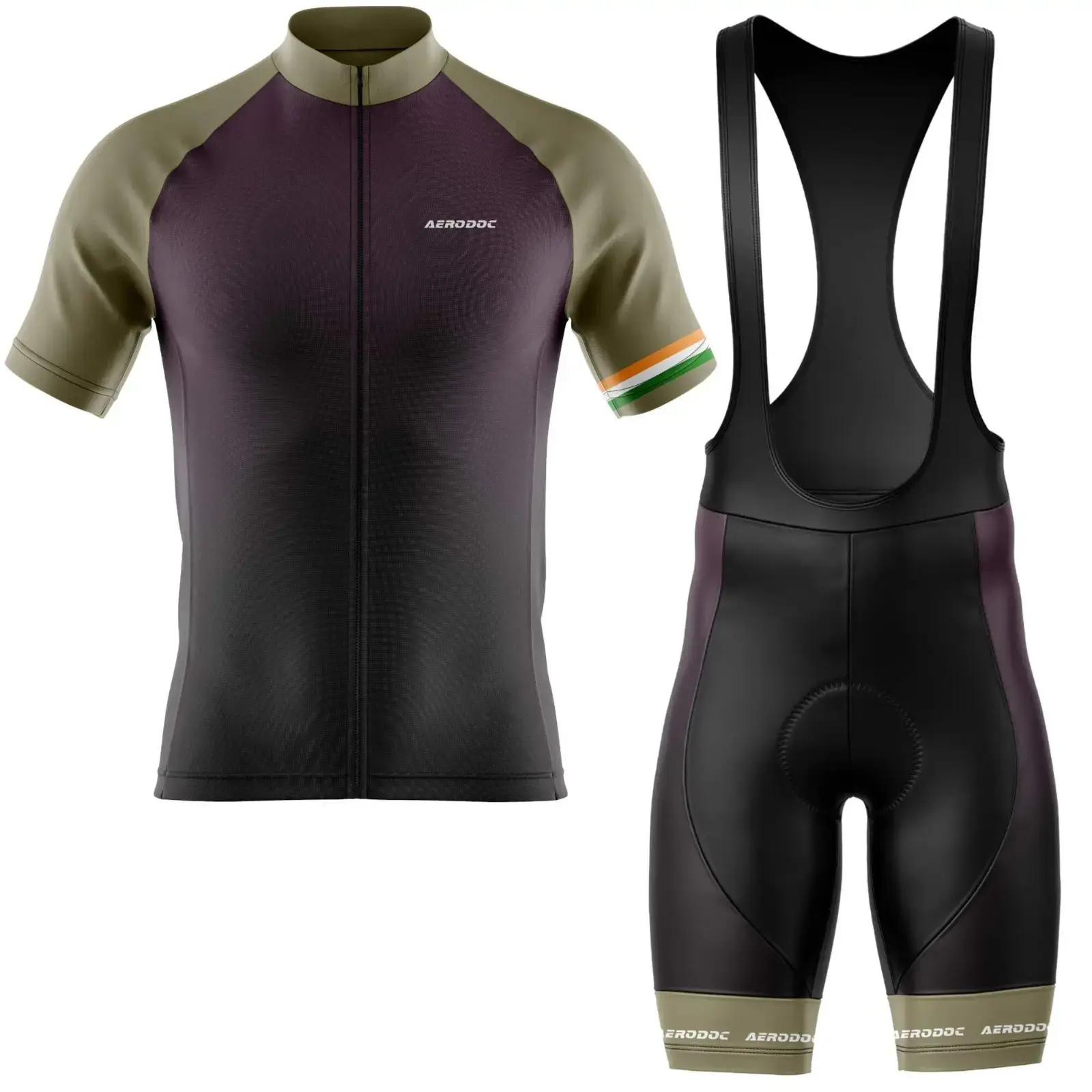 Men’s Brave feel Cycling Jersey (Half Sleeve + Bib Shorts)