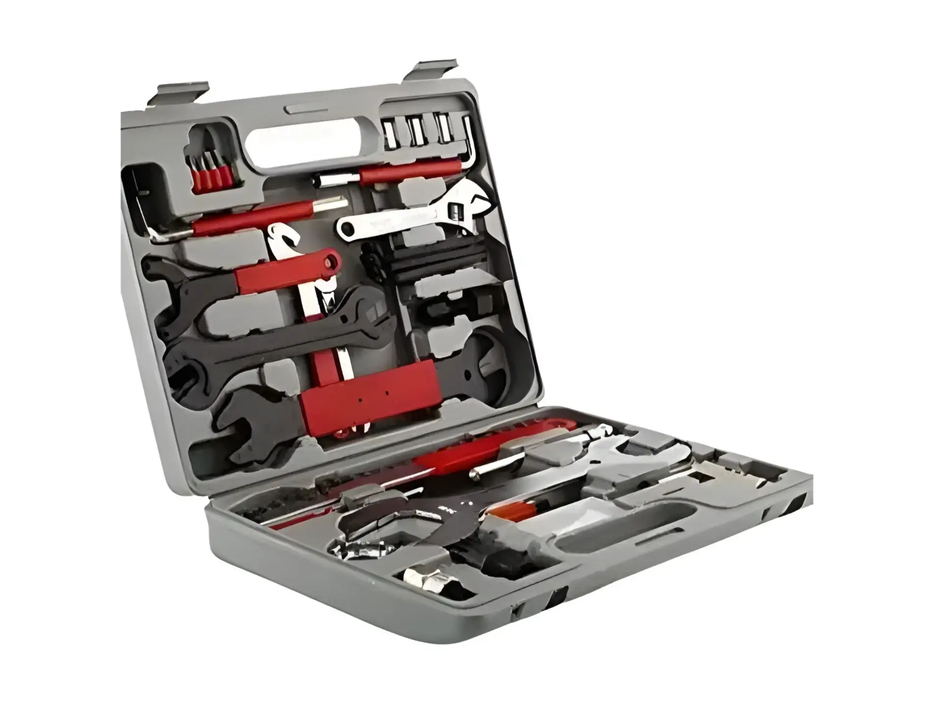 Bicycle Steel Hand Tool Box for Maintenance Multicolour 37pcs