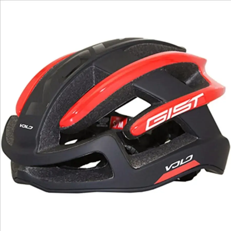 Gist volo road cycling helmet red black