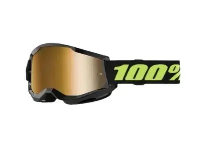 100% STRATA 2 Goggle Solar Eclipse - Mirror True Gold Lens
