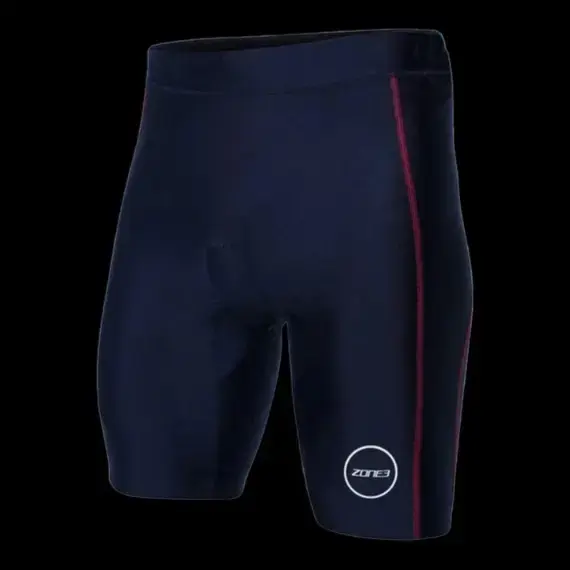 Zone3 Mens Activate Tri Shorts (Black Red)