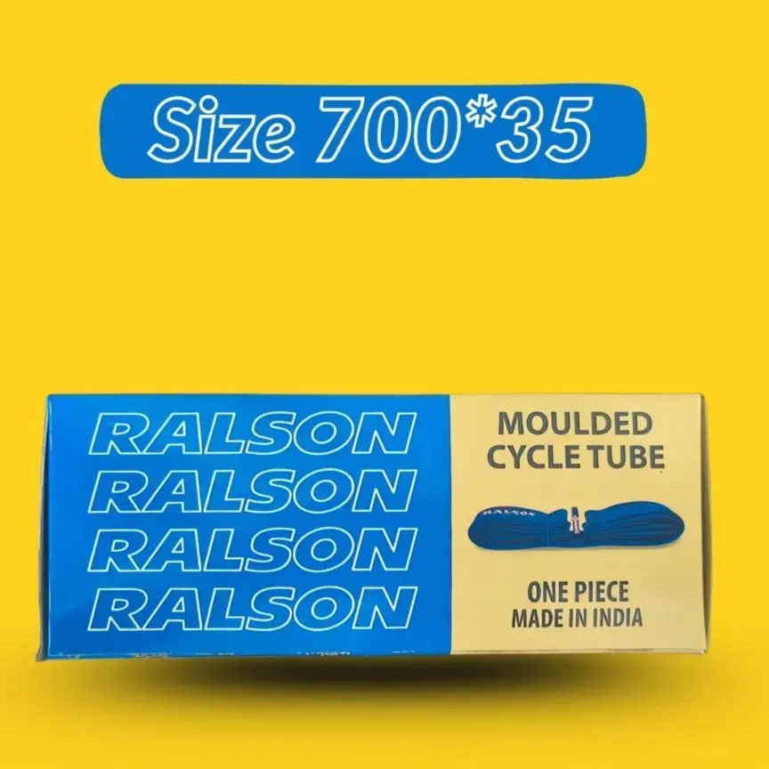 Ralson 700x35 Bicycle Tyre & Tube Combo Pair – Set of 2 Tyres and 2 Schrader Valve Butyl Tubes Combo