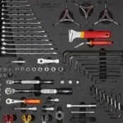 unior SET3- 2600A-TR set of tools in tray for Production Repair
