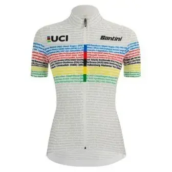 Santini Wmn Uci Road 100 Champions Jersey Print