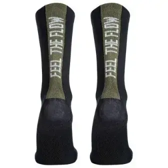 Northwave Feel The Flow Winter Socks-Black/Forest Green