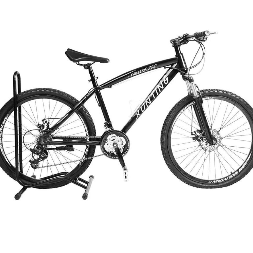 Bicycle Parking Stand Bicycle Floor Parking Holder Stand Rubber Black