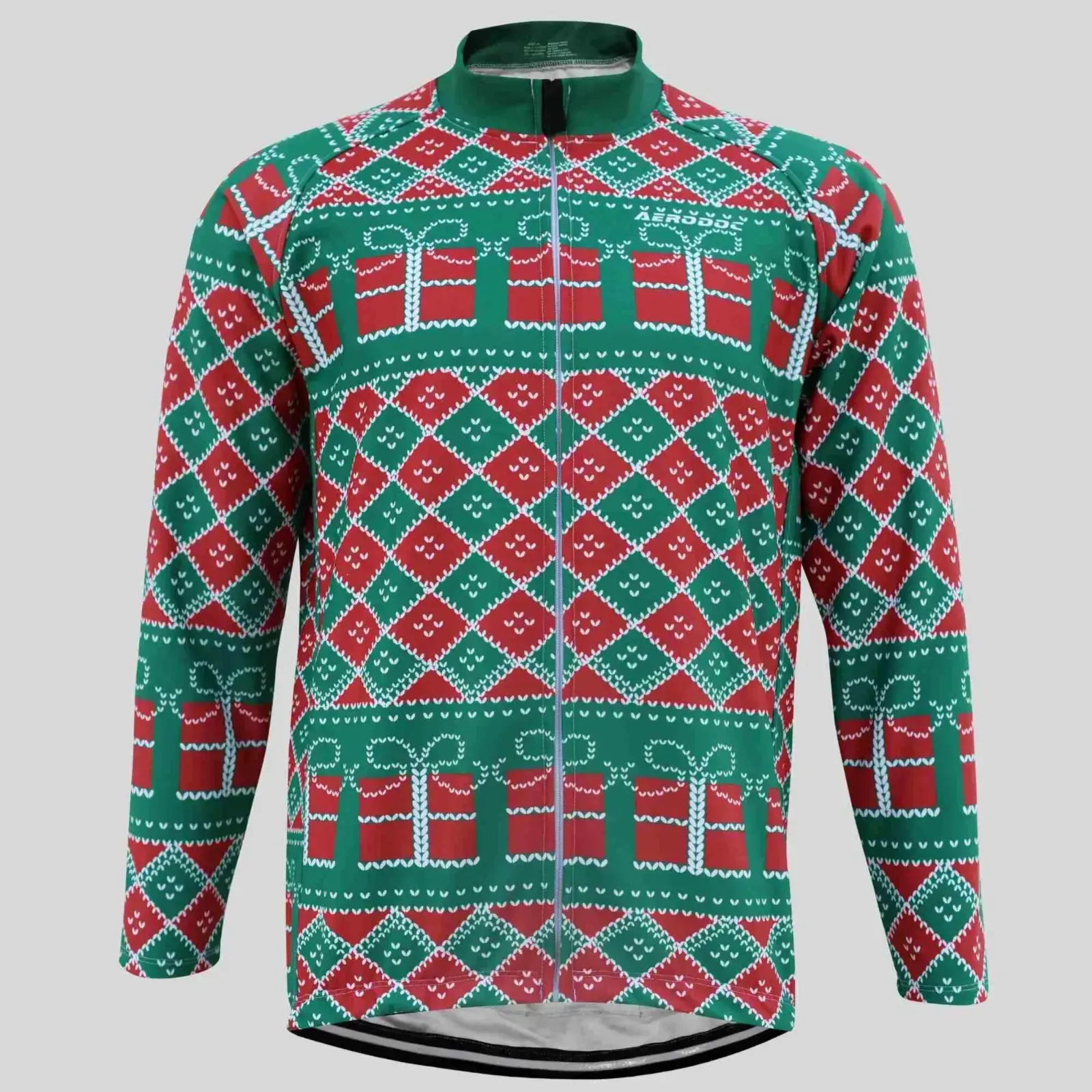 Aerodoc Evergreen Cold-Weather Cycling Jersey | Premium Winter Fleece Wool Bike Wear